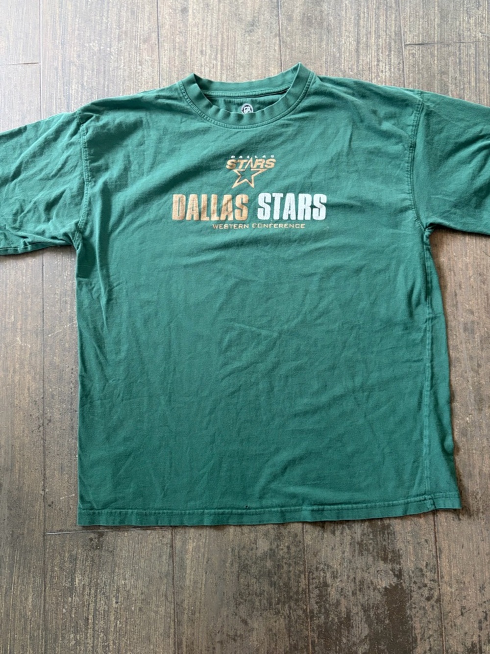Vintage NHL Green Crew Neck T-Shirt Dallas Stars